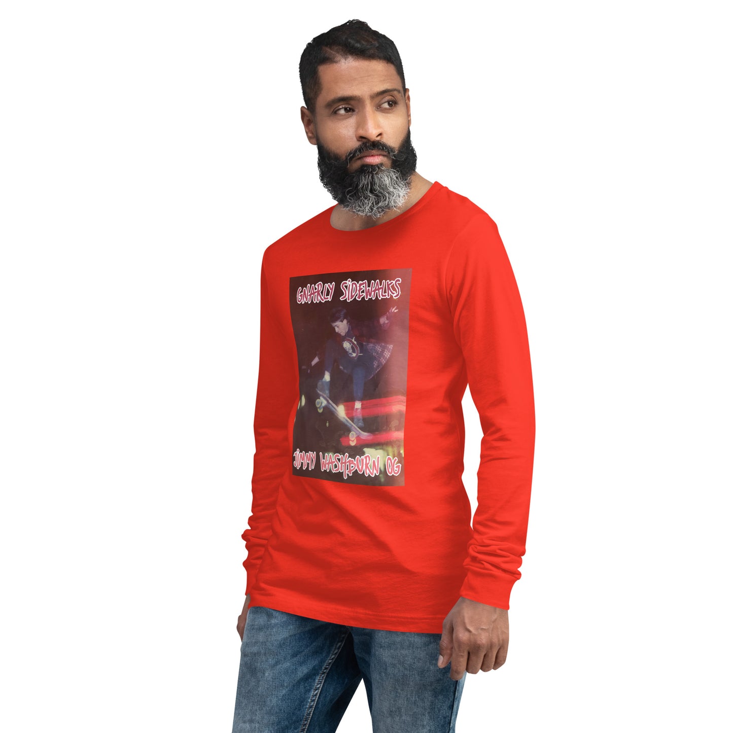 Gnarly Sidewalks - Jimmy Washburn OG - Long Sleeve Tee