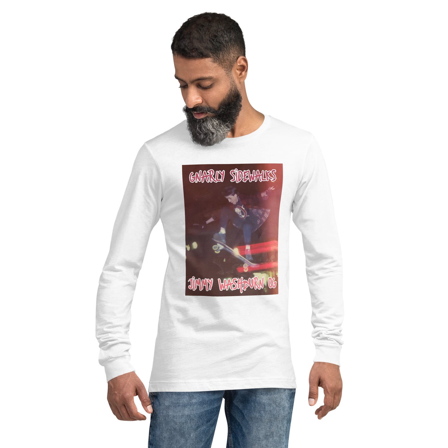 Gnarly Sidewalks - Jimmy Washburn OG - Long Sleeve Tee