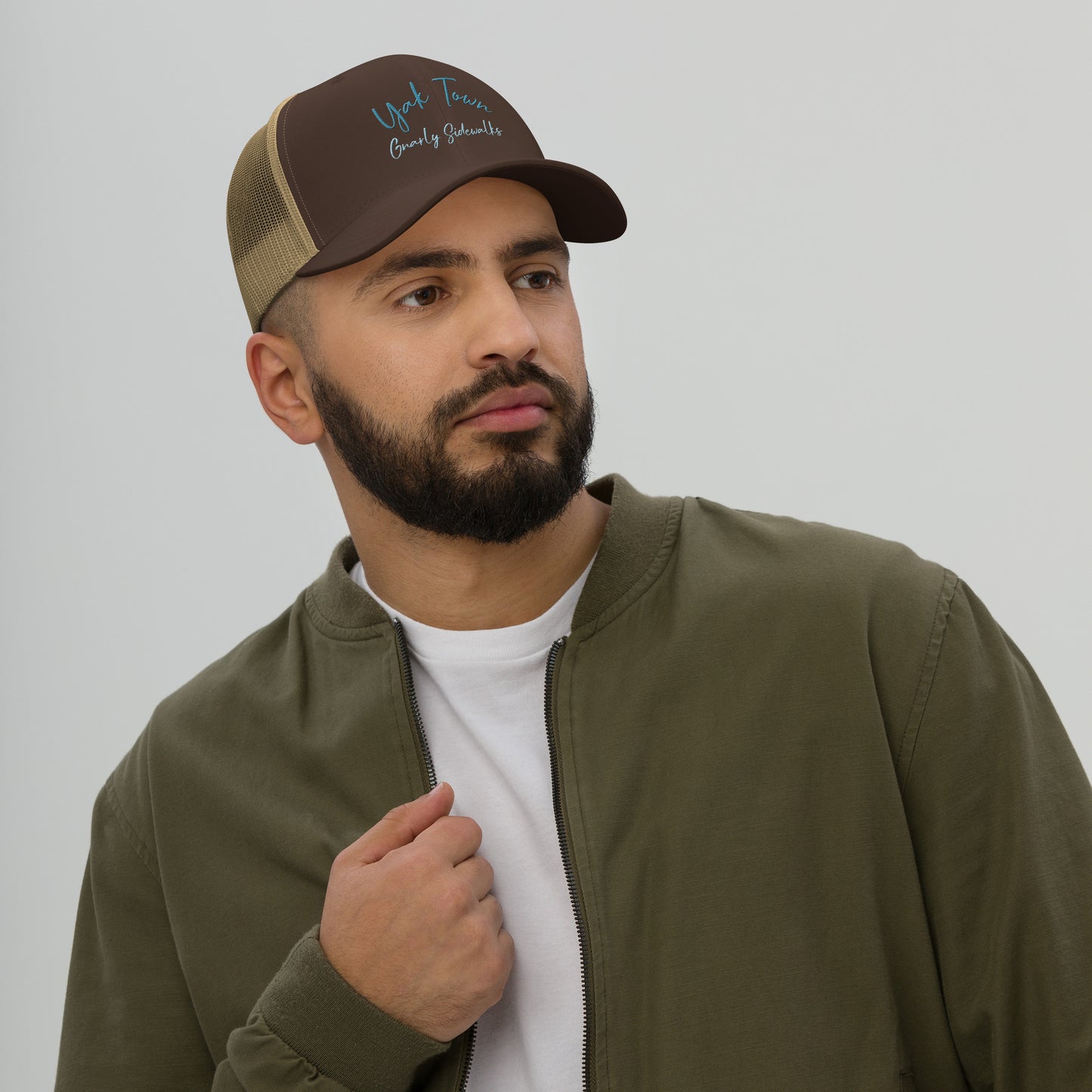 Yak Town Trucker Cap - Light  Blue