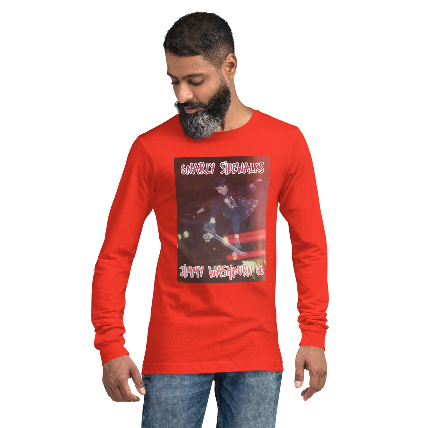 Gnarly Sidewalks - Jimmy Washburn OG - Long Sleeve Tee